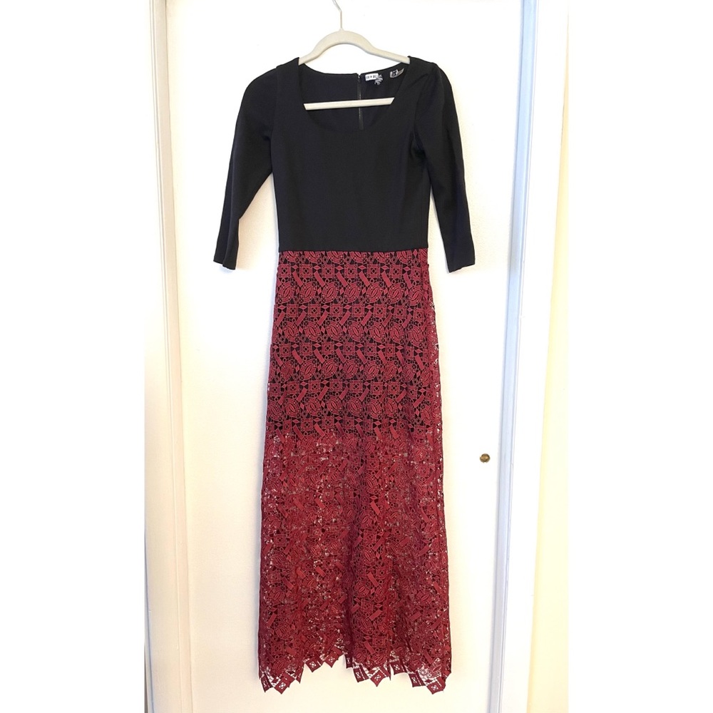 Alice + Olivia Lace Bottom Maxi Dress NWOT - Picture 1 of 5